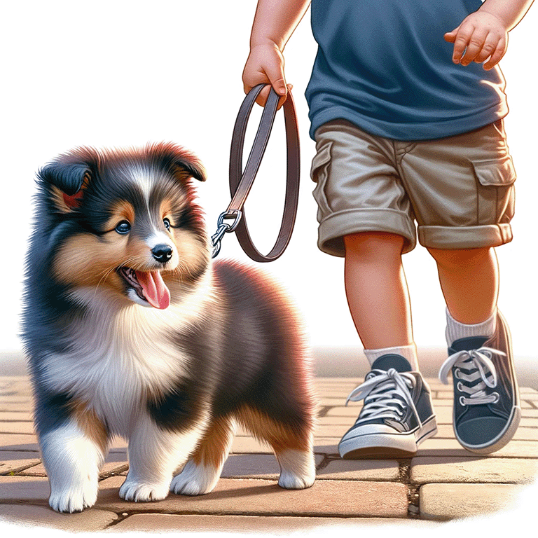 シェルティー（シェットランドシープドッグ）仔犬の育て方：初めてのお散歩